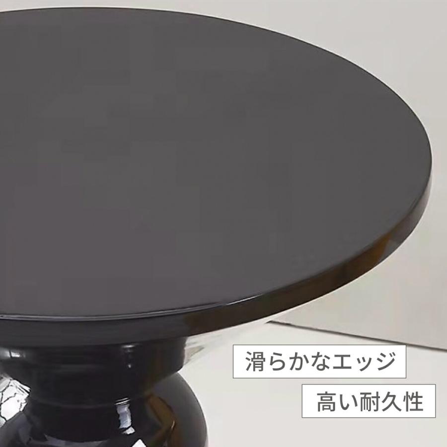 VeroMan 丸みが魅せるモダンデザイン サイドテーブル ラウンド 円形 ミニテーブル ベッドサイド 高級感漂うクリエイティブなフォルム 韓国インテリア_10