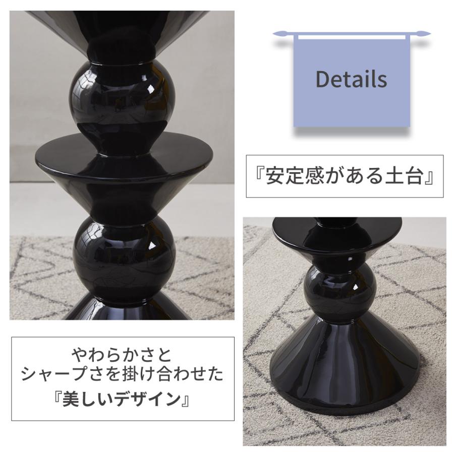 VeroMan 丸みが魅せるモダンデザイン サイドテーブル ラウンド 円形 ミニテーブル ベッドサイド 高級感漂うクリエイティブなフォルム 韓国インテリア_9