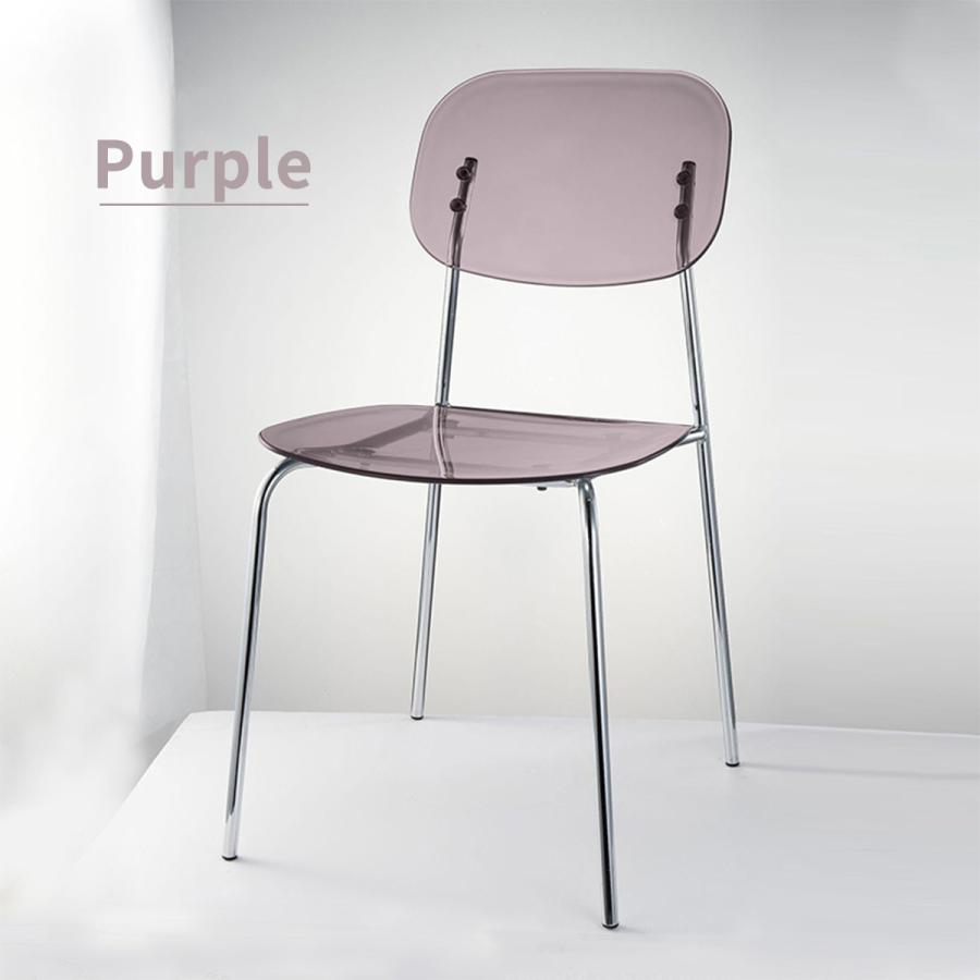 VeroMan 透き通る美しさが際立つ クリアチェア 透明 スケルトン