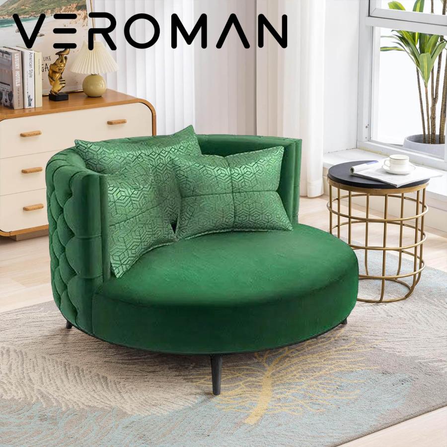 VeroMan ラウンドソファ カウチ ソファ クッション付き コーナー VeroMan ラウンドソファ カウチ ソファ クッション付き コーナー