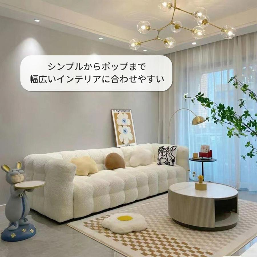 2人掛け] VeroMan ソファ もこもこ ボア マシュマロ ソフトチェア オフ