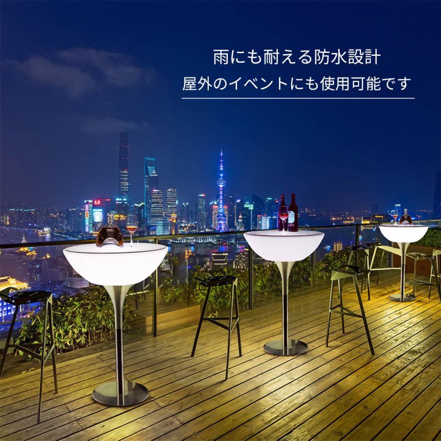 [高さ96cm / 56cm] VeroMan テーブル 光るテーブル LEDライト ライト リモコン付き 光る家具 カラフル バー ナイトクラブ クラブ  韓国インテリアの画像