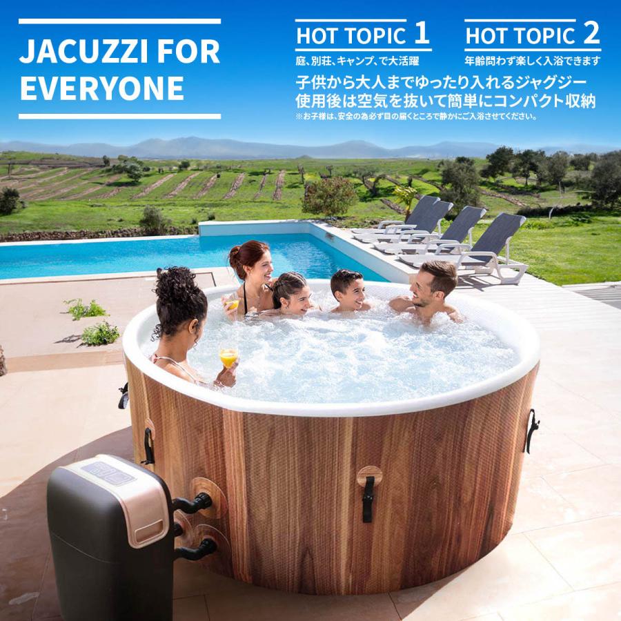 VeroMan ジャグジー バスタブ 空気で膨らむ ホームスパ ジェッドバス