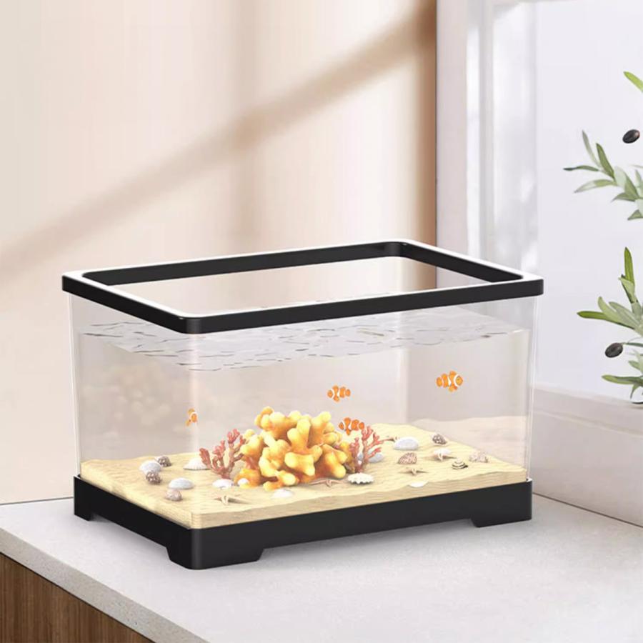 幅60X奥30X高29cm] VeroMan クリア アクリル 水槽セット 観賞用 