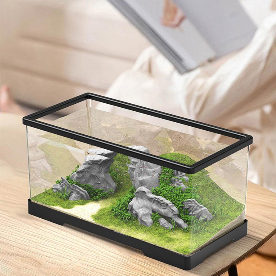 幅60X奥30X高29cm] VeroMan クリア アクリル 水槽セット 観賞用 