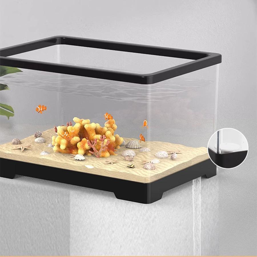 幅60X奥30X高29cm] VeroMan クリア アクリル 水槽セット 観賞用 