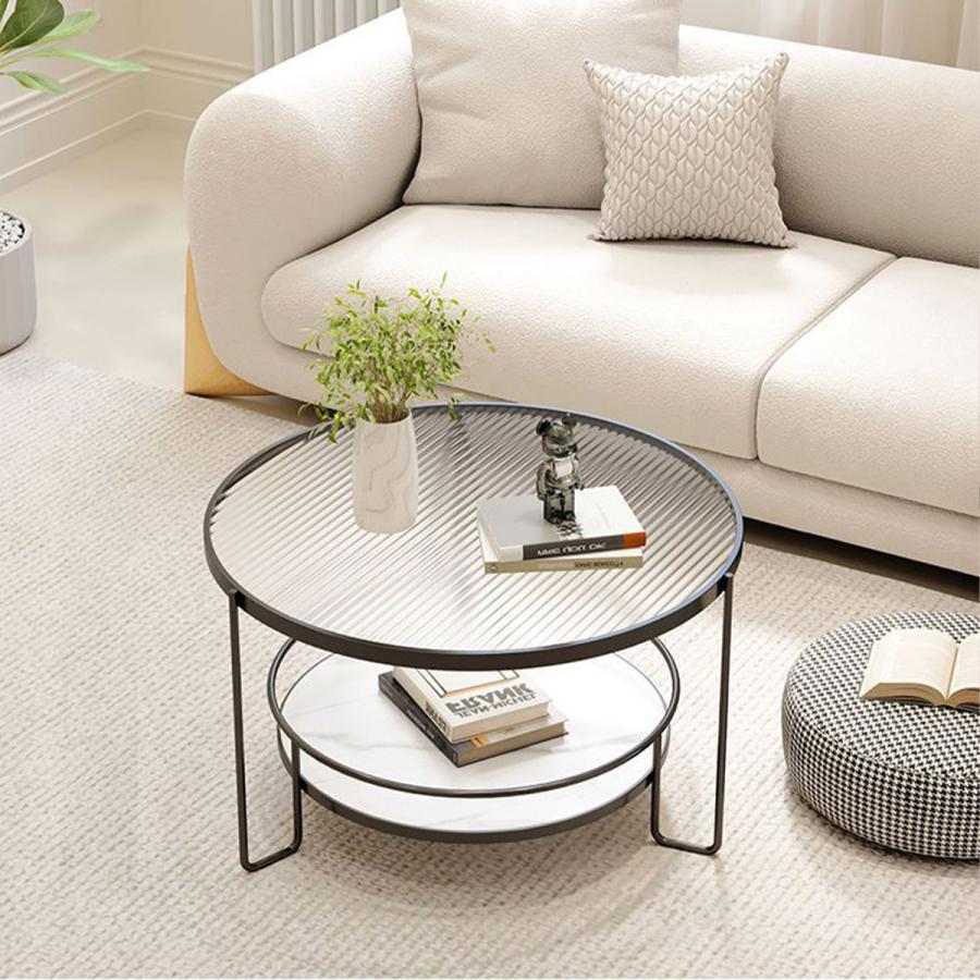 VEROMAN [直径60cm] クリアテーブル テーブル クリア 透明 透明