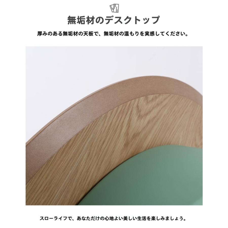 VeroMan 丸型サイドテーブル スタイリッシュ 円形 コーヒーテーブル コンパクト リビング ダイニング 韓国インテリア [幅70cm×高さ36cm]_10