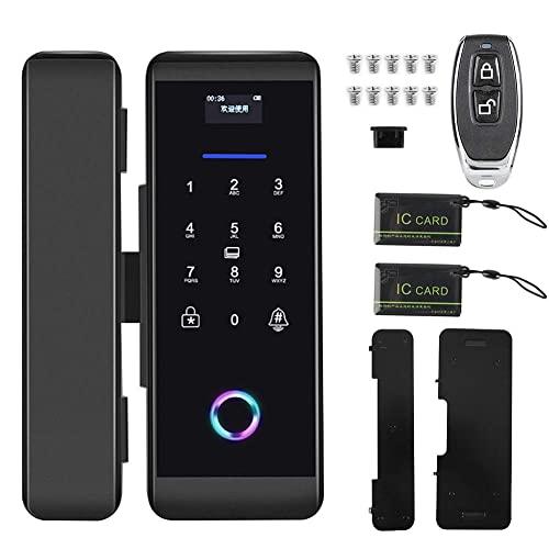 スマートガラスドアロック-電子引き戸ロック指紋 パスワード カード リモコン BluetoothAPPドアベルロックセキュ - 7