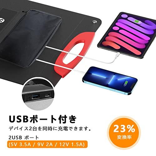 HOPWINN ソーラーパネル 100W 最新型 ETFE ソーラーチャージャー