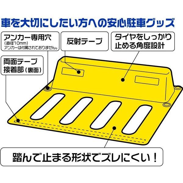 パーキングブロック パーキングストップ 2個入り タイヤ止め 置くだけ 車止めブロック カーストッパー カーポート 車 駐車 Relieve 通販 Yahoo ショッピング