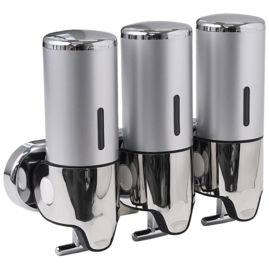 ソープディスペンサー 壁付け シャンプーディスペンサー 3連