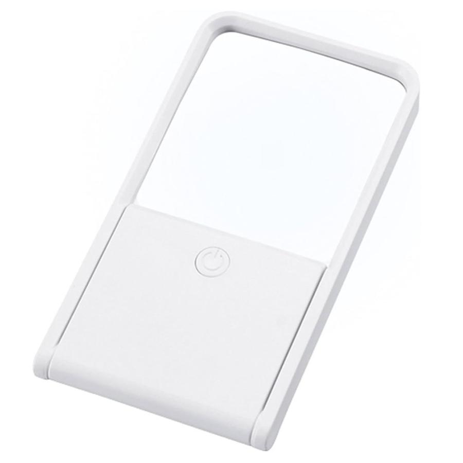 ルーペ ライト付き スタンド 拡大鏡 LED メイク 3倍 カード 携帯 老眼鏡 虫眼鏡 虫メガネ 自立 置き型 ライト付きルーペ 折りたたみ | ブランド登録なし | 04