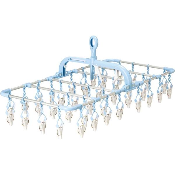 ピンチハンガー 引っ張る 洗濯物干し 横持ちアルミハンガー 40ピンチ SL-01 アルミ 角型 アイデア ピンチハンガー フック付き 部屋干し 物干しハンガー | ブランド登録なし | 02