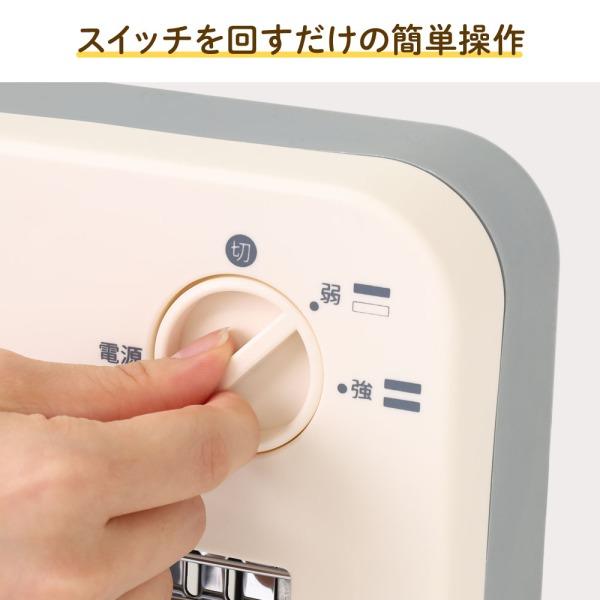 電気ヒーター 足元 電気ストーブ ヒーター ストーブ 転倒OFFスイッチ 暖房器具 デスク トイレ 暖房 子供部屋 脱衣所 テクノス TEKNOS | ブランド登録なし | 02