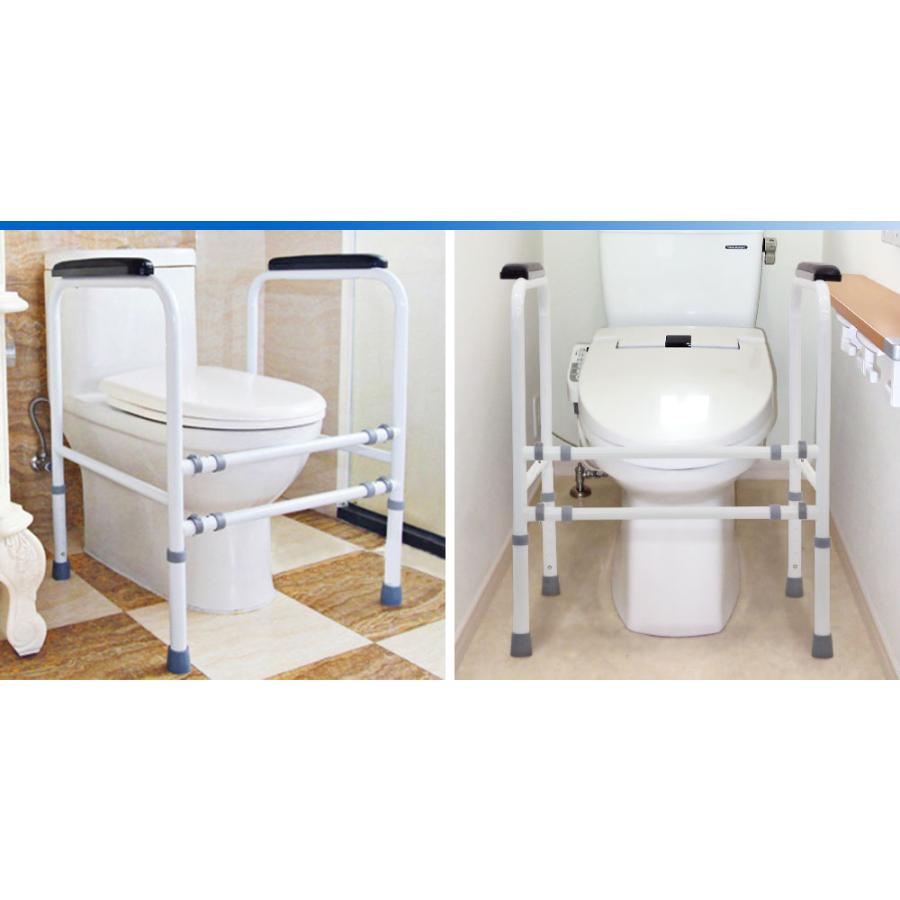 トイレ 手すり 置き型 介護 工事不要 福祉用具 立ち上がり補助器具 立ち上がり 補助手すり 立ち上がり 手摺り 福祉 転倒防止グッズ サポート トイレ アーム | ブランド登録なし | 04