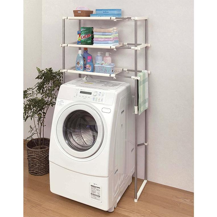 洗濯機ラック ステンレス洗濯機ラック 洗濯機の上 収納 小物 洗面所 デッドスペース ラック オープンラック 棚 オープン棚 セキスイ SSR-30 | ブランド登録なし | 01