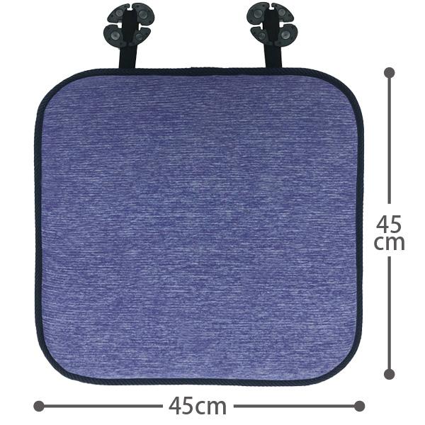 クッション 接触冷感 ひんやり 生地 車 シート 涼しい 冷感 座布団 車 椅子 いす イス 座席 カーシート シート シートクッション 45×45 HAC2404 | ブランド登録なし | 01