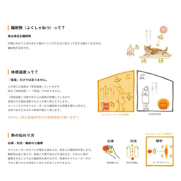 オイルヒーター 電気代 安い 日本製 8枚フィン 8畳 ユーレックス 10w 700w 500w デジタル表示 転倒防止off機能 Lfx8bh Iw Relieve 通販 Yahoo ショッピング