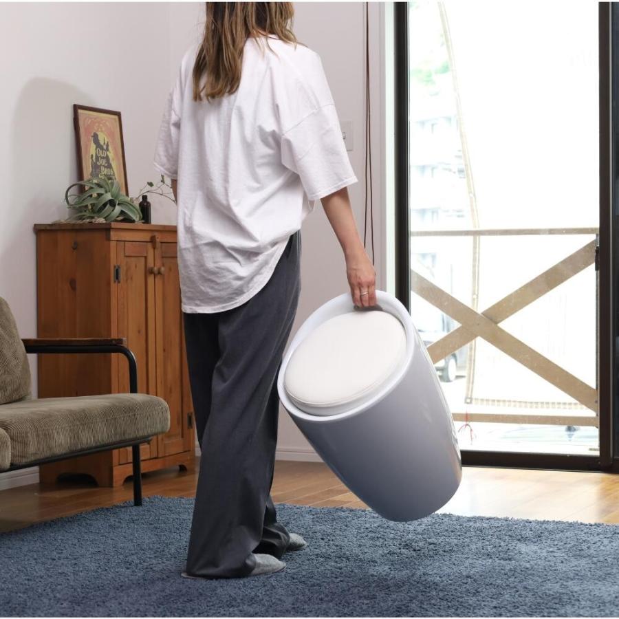 収納スツール 座れる 高さ50cm レザー スツール 収納 収納ボックス