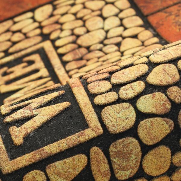 玄関マット 屋外 大判 泥落としマット 屋外用 ラバー 泥落とし ラバーマット ドアマット 玄関 おしゃれ 長方形 45×75cm 庭 新生活 | ブランド登録なし | 05