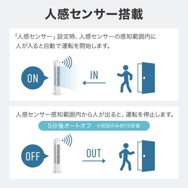 タワーファン スリム 扇風機 空気清浄機 プラズマイオン タワー型
