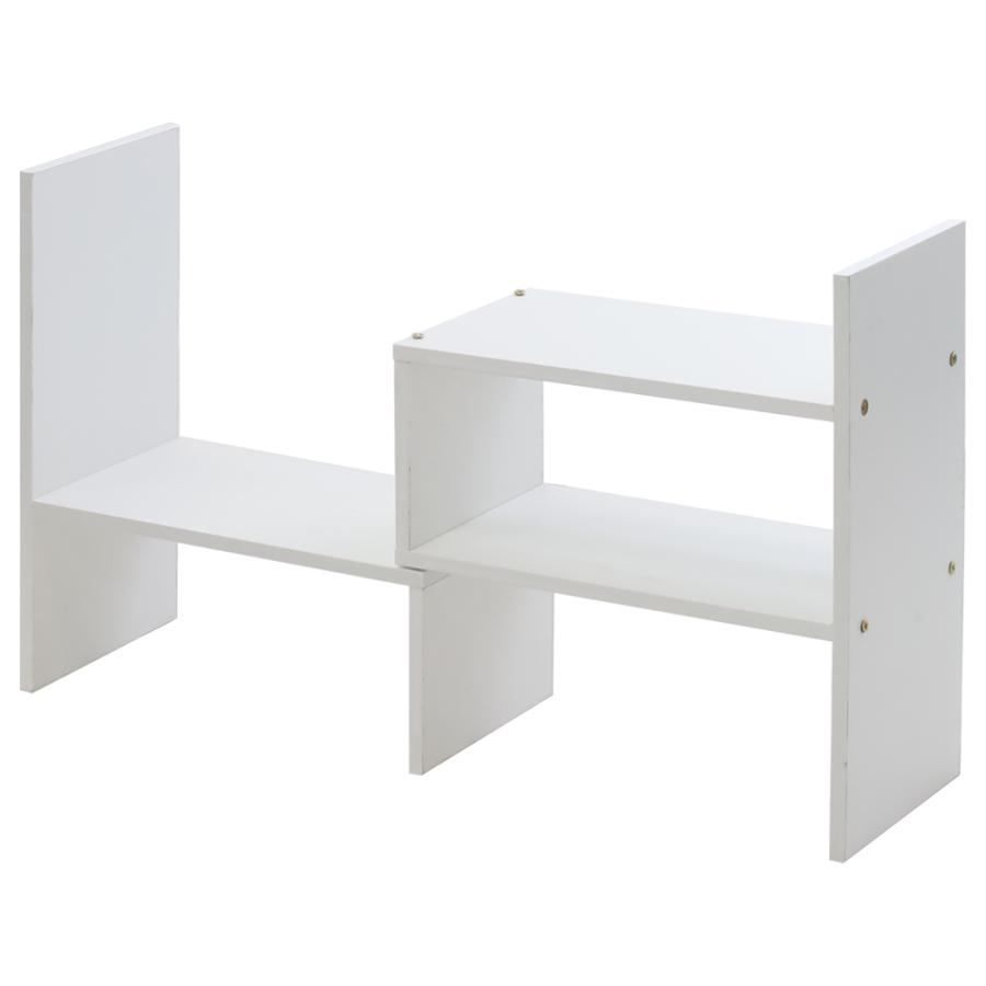 キッチンラック カウンター上収納 机上ラック 卓上ラック 卓上本棚 白