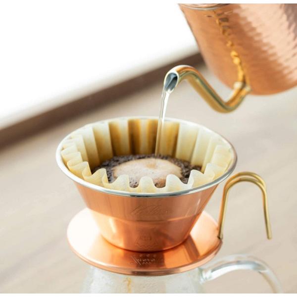 カリタ コーヒーポット 銅 700ml 52262 日本製 Kalita Cuケトル Cu 700 ドリップケトル コーヒーケトル ケトル ポット 細口 ポット 銅ポット｜versos｜04