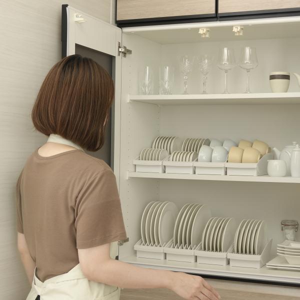 リッチェル（Richell） トトノ ディッシュスタンド 収納 totono 棚置き