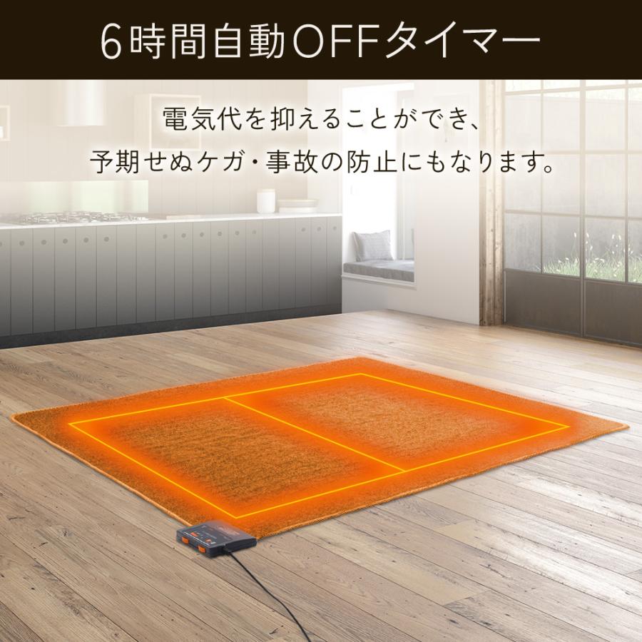 TEKNOS（テクノス） ホットカーペット 1.5畳 タイマー 電気カーペット