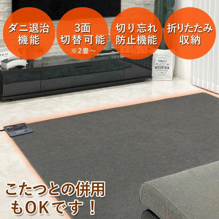 TEKNOS（テクノス） ホットカーペット 1.5畳 タイマー 電気カーペット