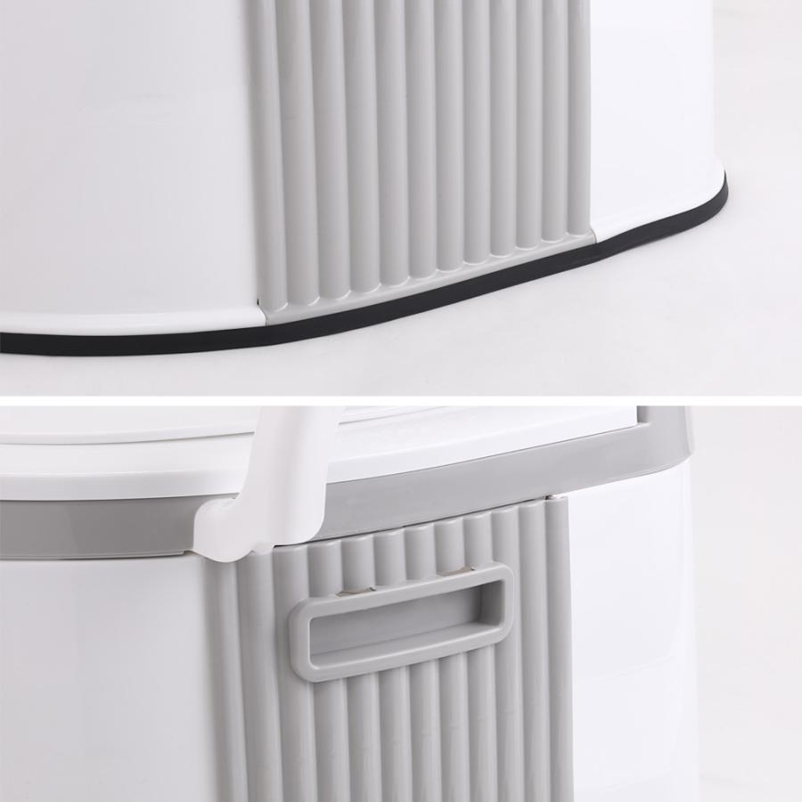 ポータブルトイレ 介護 簡易トイレ ポータブル トイレ 介護用 キャンプ 防災トイレ 非常用 災害用 携帯トイレ ふた付き 手すり付き 腰掛便座 背もたれ付き