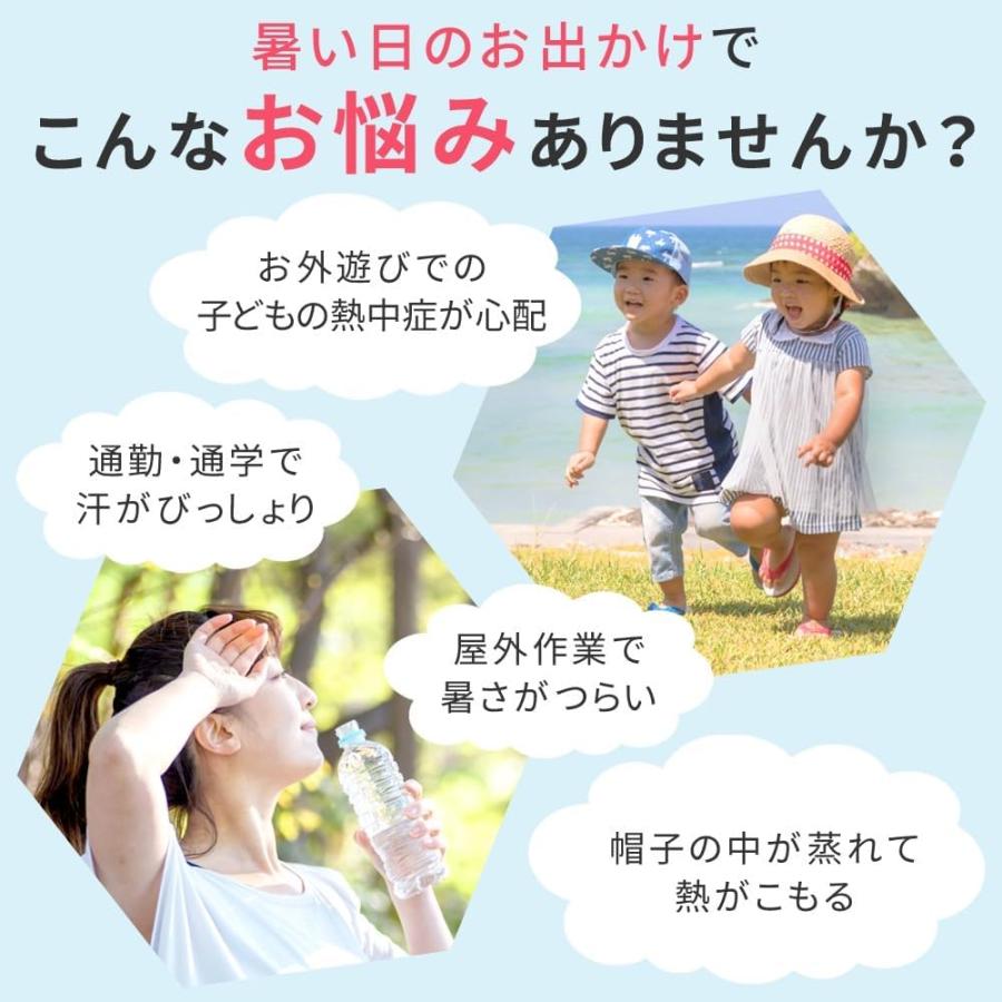 暑さ対策グッズ 帽子 子供 農作業 現場 ヘルメット 頭冷やす