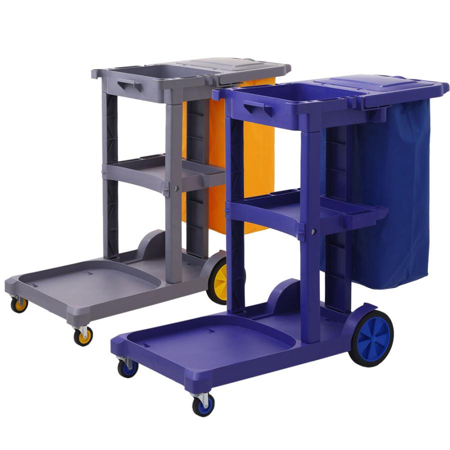 清掃カート 業務用 モップホルダー フタ付き 90L 清掃ワゴン 業務用