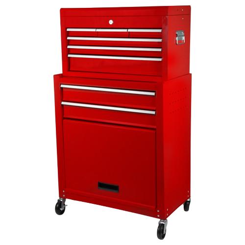 幅65.5㎝ SK11 ツールチェスト（4段6引出し） 藤原産業 奥行30×高さ38㎝ 鍵付き 工具箱 赤/レッド トップチェスト 札幌 北20条店 幅65.5㎝ SK11 ツールチェスト（4段6引出し） 藤原産業 奥行30×高さ38