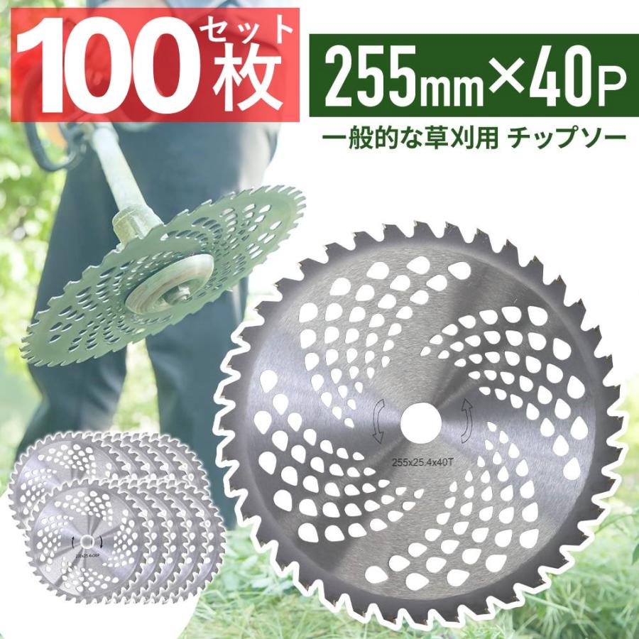 1枚あたり298円／ チップソー 255 草刈機 替え刃 刈払い機替え刃 刈