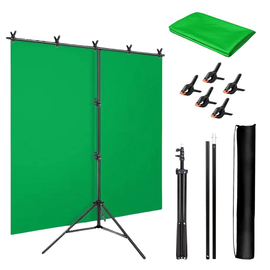 背景スタンド t字型 背景布 背景紙 撮影用 グリーンバック クロマキー