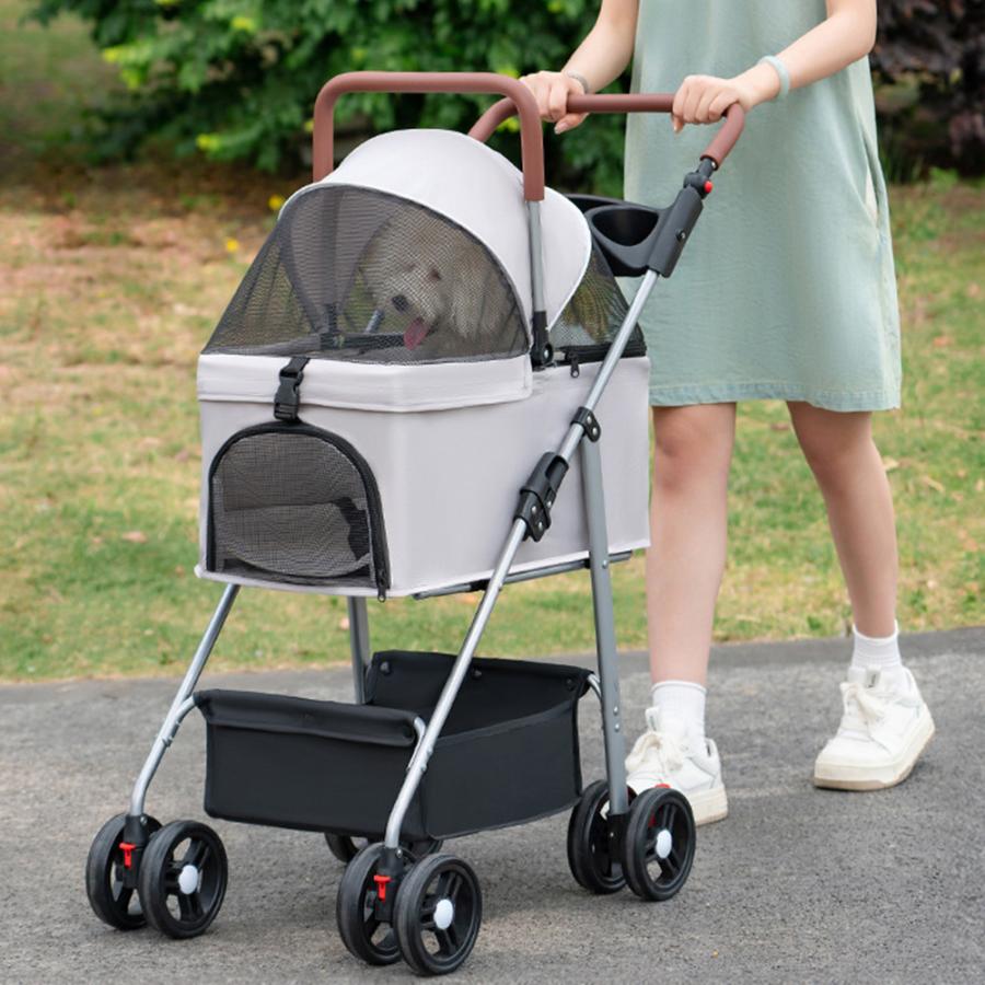 ペットカート 分離型 軽量 小型犬 折りたたみ 分離式 取り外し可能