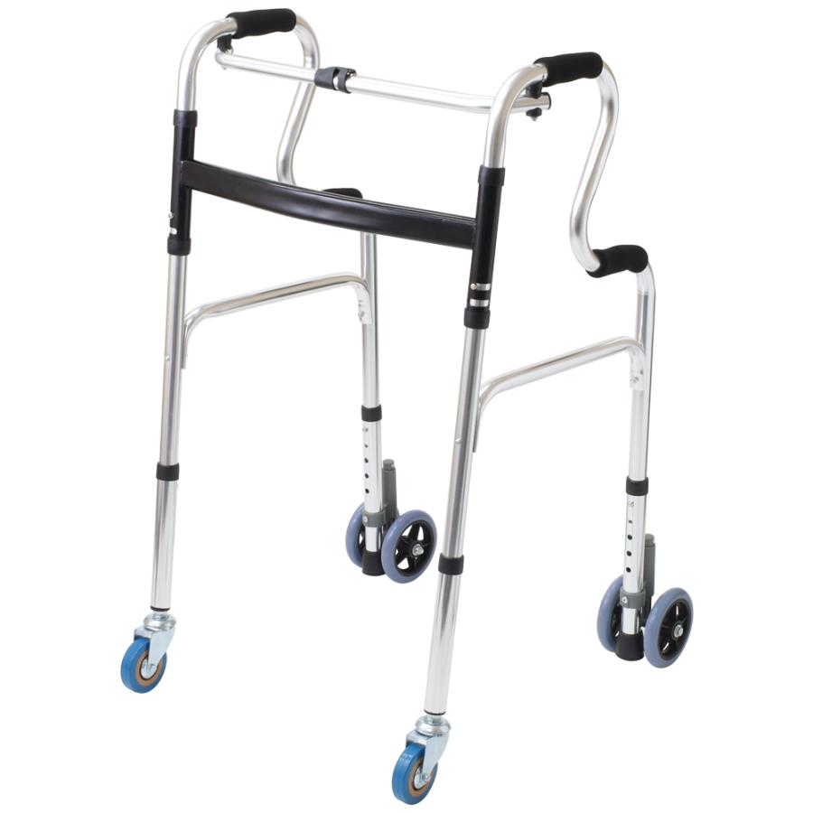 歩行器 高齢者用 折りたたみ 室内 屋外 軽量 交互 固定 高さ調節 大人