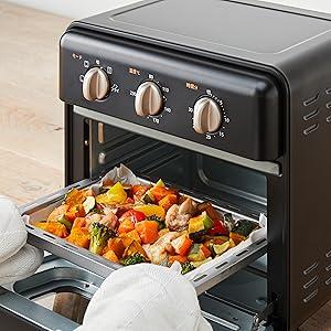 トースター 2枚焼き オーブントースター ノンフライオーブン 30分