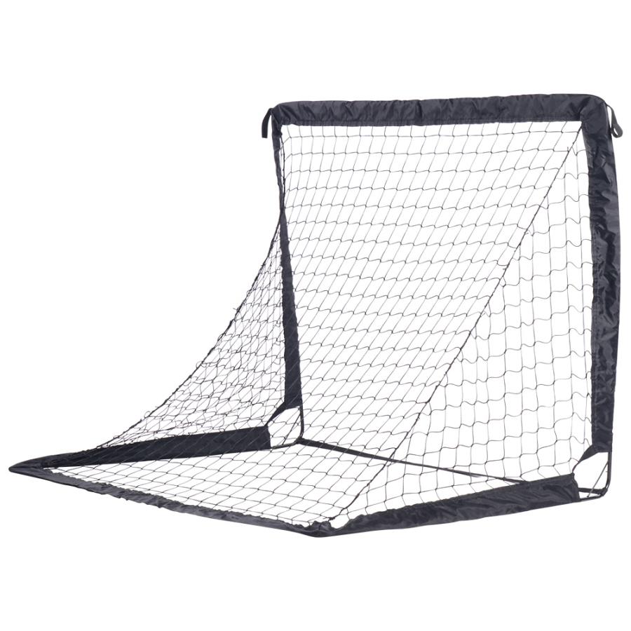 サッカーゴール 折りたたみ 2個セット 124×95cm ブラック 収納バッグ