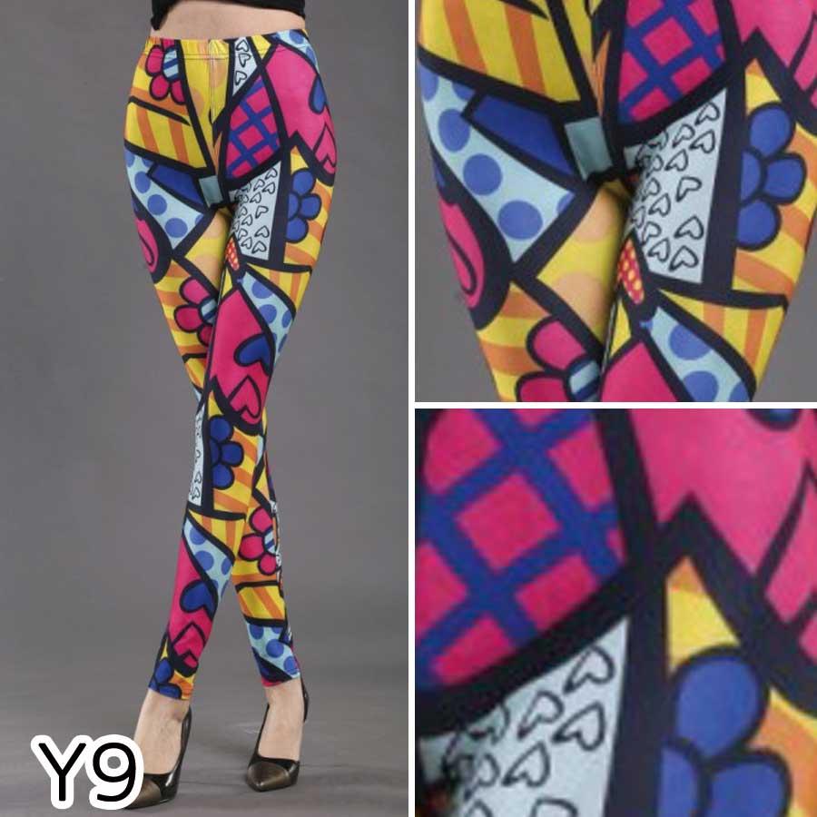 レギンス レギパン スキニー レディース 柄 10分丈 スパッツ 伸縮 薄手