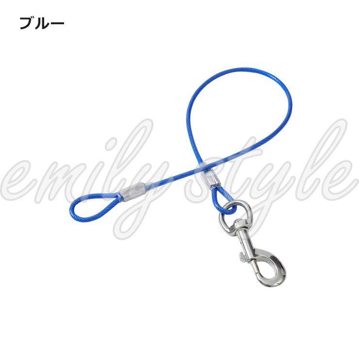 犬 リード 滑り止めワイヤー制御リード 青 ブルー 1cm*120cm 【公式通販】