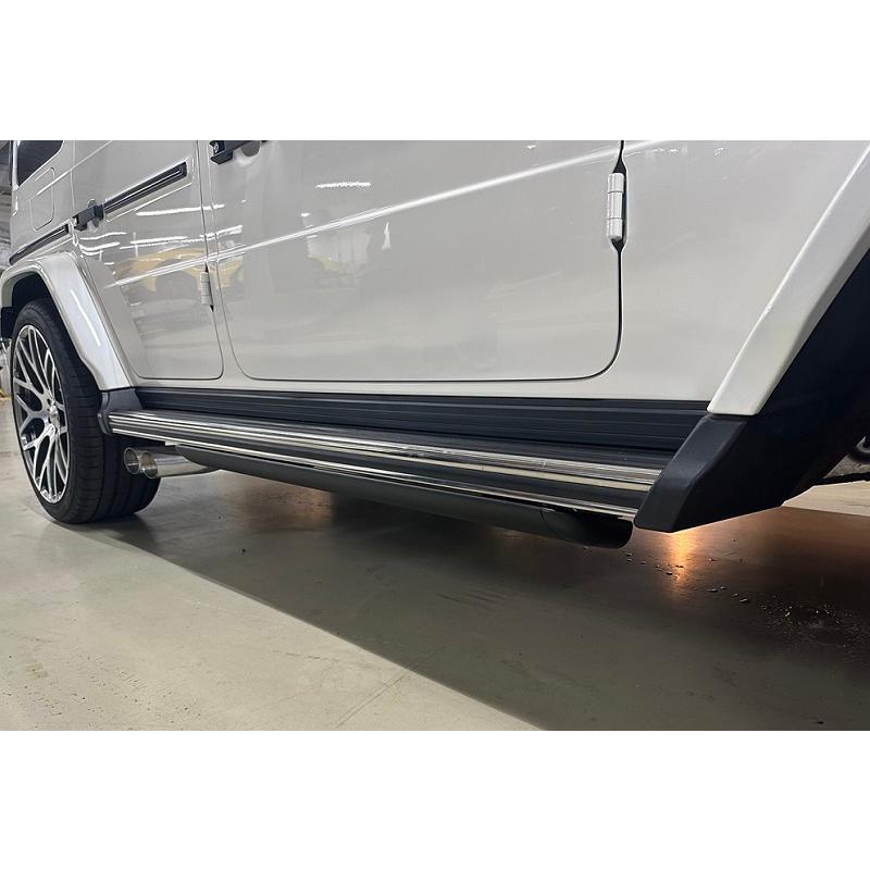 未使用 Gクラス W463A サイドステップ G350d G400 G63 黒 iiD BENZ W463A W464 W465 Gクラス 電動サイドステップ LED付 ロング