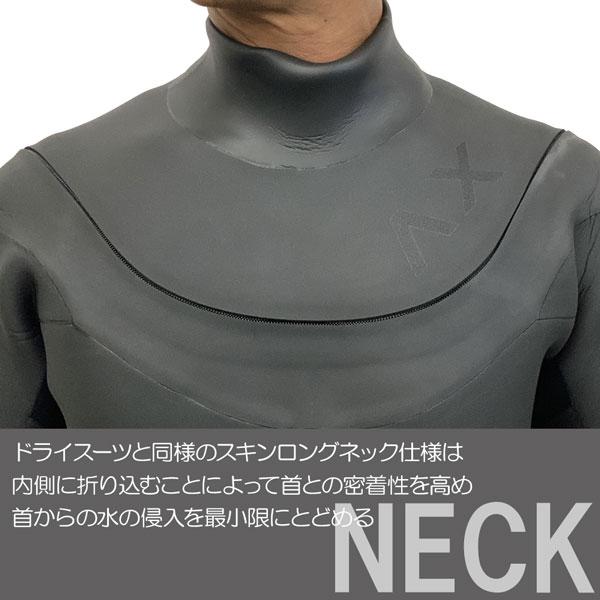ウェットスーツ セミドライ アックス 24-25 AXXE HYBRID U-ZIP 5/3mm