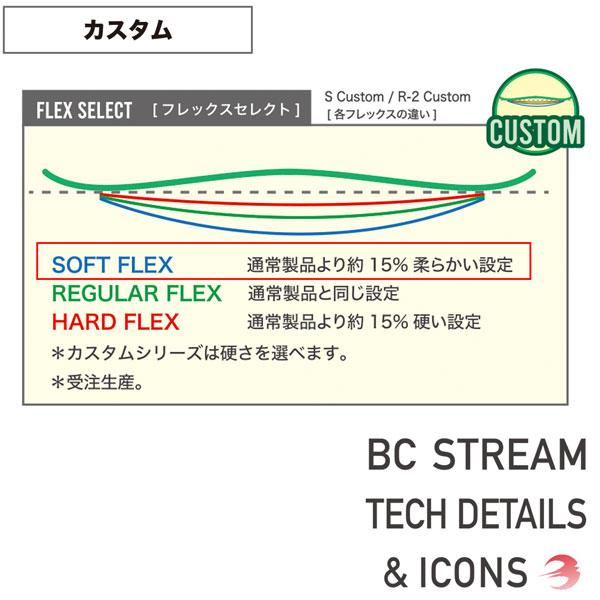 秋冬の主役◎ スノーボード 板 23-24 BC STREAM ビーシーストリーム S CUSTOM SOFT エスカスタムソフト 23-24-BO-BST 【LWH1332364981】(48477円)