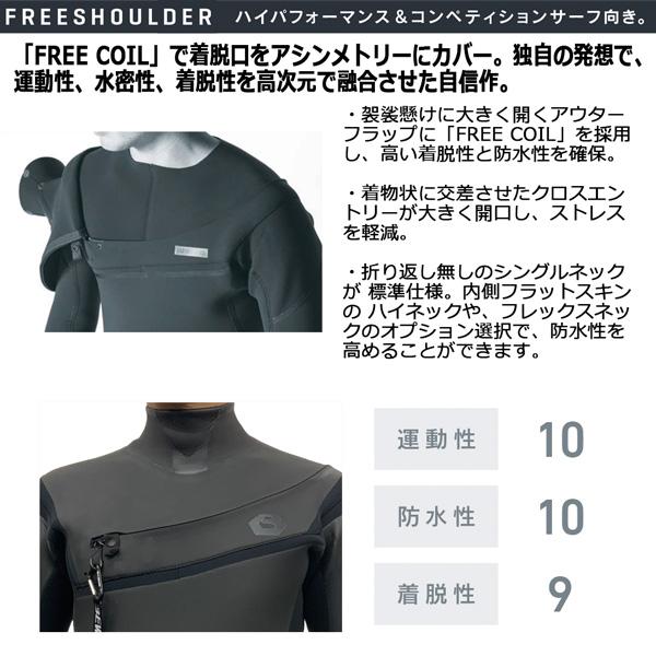 BEWET FREESHOULDER 5×3 セミドライ ウェットスーツ セミドライ