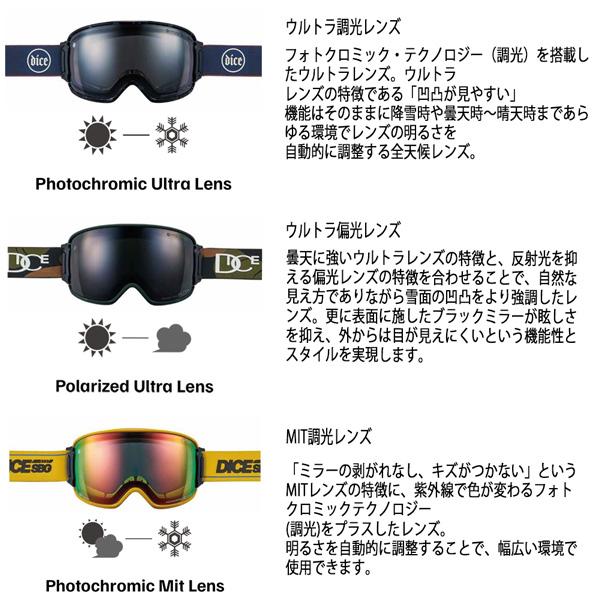 23-24ダイスBANK 調光レンズ 新品未使用 23-24 DICE BANK SNOWBOARD
