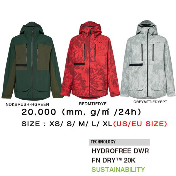 スノーボード ウエア 22-23 OAKLEY オークリー TC EARTH SHELL JACKET ティーシーアースシェルジャケット 22-23-JK-OAK スノーボード ウエア OAKLEY オークリー TC EARTH SHELL JACKET ティーシーアースシェルジャケット JK OAK