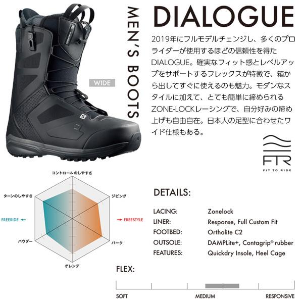 スノーボード 靴 22-23 SALOMON サロモン DIALOGUE WIDE JP ダイアログ 